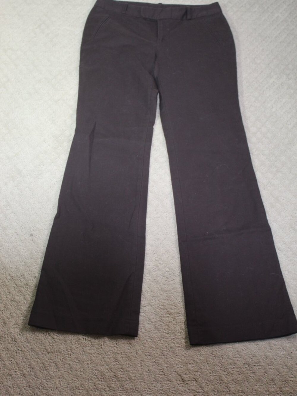 Banana Republic Martin Fit Pants Women's 6 Dark Brown Stretch Bootcut Career